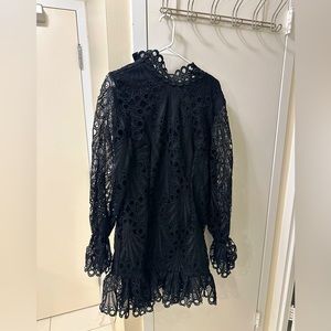 Black dress from pretty little thing, brand new with tag, size L